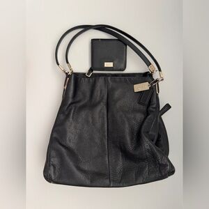 Coach Black Leather Tote Bag